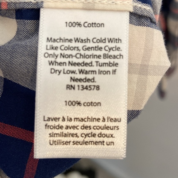 Vineyard Vines Whale Shirt Button Down Boys L 16 Checkered Long Sleeve - Picture 7 of 9